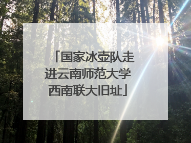 国家冰壶队走进云南师范大学西南联大旧址