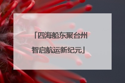 四海船东聚台州 智启航运新纪元