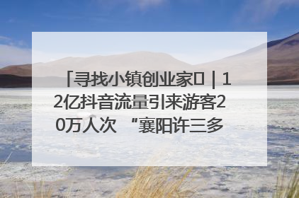 寻找小镇创业家㊱｜12亿抖音流量引来游客20万人次 “襄阳许三多”爆改家乡打造网红村