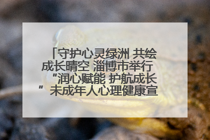 守护心灵绿洲 共绘成长晴空 淄博市举行“润心赋能 护航成长”未成年人心理健康宣传教育主题活动