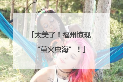 太美了！福州惊现“萤火虫海”！