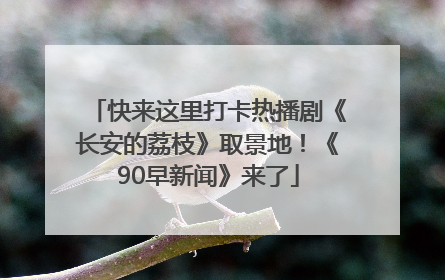 快来这里打卡热播剧《长安的荔枝》取景地！《90早新闻》来了