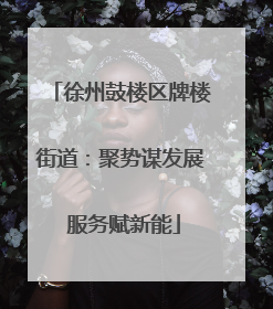 徐州鼓楼区牌楼街道：聚势谋发展 服务赋新能