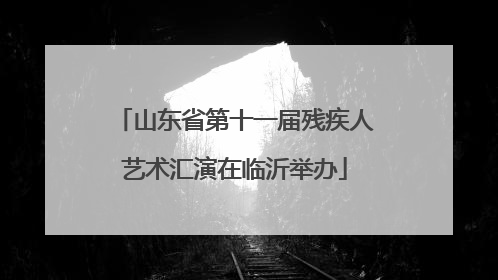 山东省第十一届残疾人艺术汇演在临沂举办