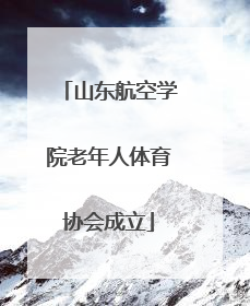 山东航空学院老年人体育协会成立