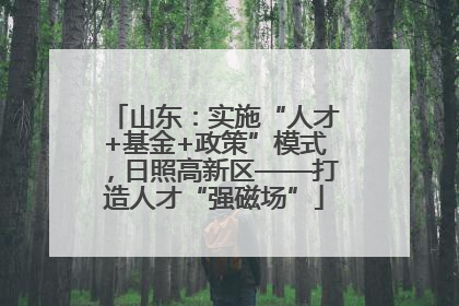山东：实施“人才+基金+政策”模式，日照高新区——打造人才“强磁场”