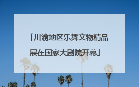 川渝地区乐舞文物精品展在国家大剧院开幕