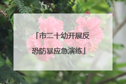 市二十幼开展反恐防暴应急演练