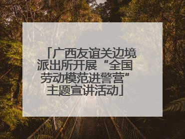 广西友谊关边境派出所开展“全国劳动模范进警营”主题宣讲活动