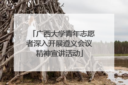 广西大学青年志愿者深入开展遵义会议精神宣讲活动