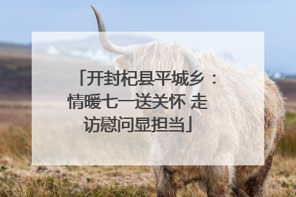 开封杞县平城乡：情暖七一送关怀 走访慰问显担当