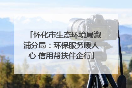 怀化市生态环境局溆浦分局：环保服务暖人心 信用帮扶伴企行