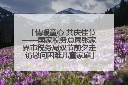 情暖童心 共庆佳节——国家税务总局张家界市税务局双节前夕走访慰问困难儿童家庭