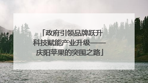政府引领品牌跃升 科技赋能产业升级——庆阳苹果的突围之路