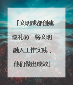 文明成都创建巡礼⑥｜将文明融入工作实践，他们做出成效