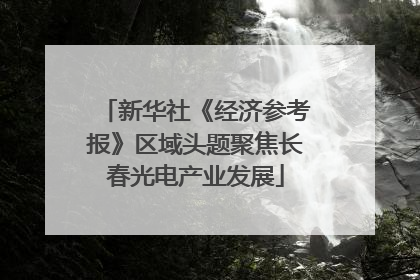 新华社《经济参考报》区域头题聚焦长春光电产业发展