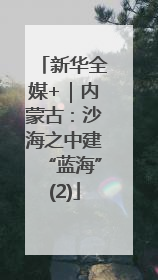 新华全媒+｜内蒙古：沙海之中建“蓝海”(2)
