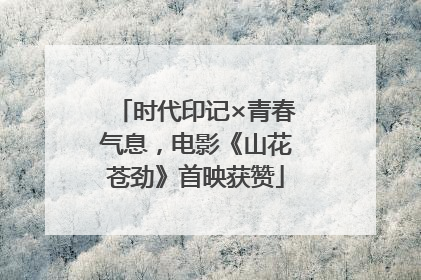 时代印记×青春气息，电影《山花苍劲》首映获赞