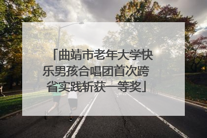 曲靖市老年大学快乐男孩合唱团首次跨省实践斩获一等奖