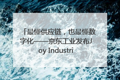 最懂供应链，也最懂数字化——京东工业发布Joy Industrial 重塑工业未来