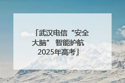 武汉电信“安全大脑” 智能护航2025年高考