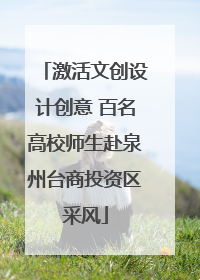 激活文创设计创意 百名高校师生赴泉州台商投资区采风