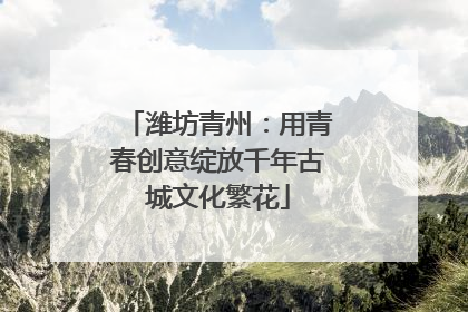 潍坊青州：用青春创意绽放千年古城文化繁花