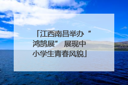 江西南昌举办“鸿鹄展” 展现中小学生青春风貌