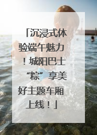 沉浸式体验端午魅力！城阳巴士“粽”享美好主题车厢上线！