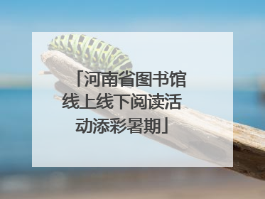 河南省图书馆线上线下阅读活动添彩暑期