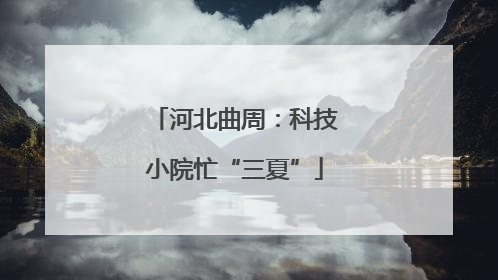 河北曲周：科技小院忙“三夏”