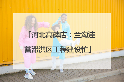 河北高碑店：兰沟洼蓄滞洪区工程建设忙