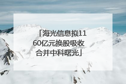 海光信息拟1160亿元换股吸收合并中科曙光