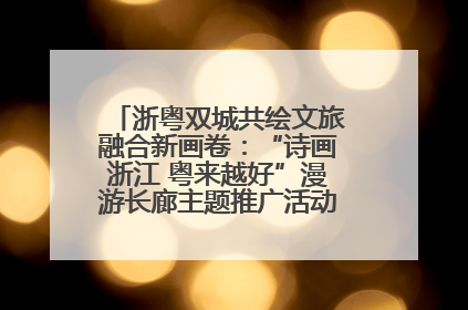 浙粤双城共绘文旅融合新画卷：“诗画浙江 粤来越好”漫游长廊主题推广活动在广州花城汇启幕