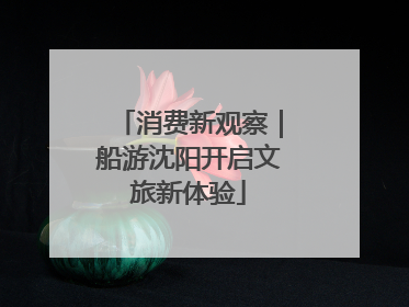 消费新观察｜船游沈阳开启文旅新体验