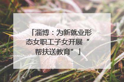 淄博：为新就业形态女职工子女开展“帮扶送教育”