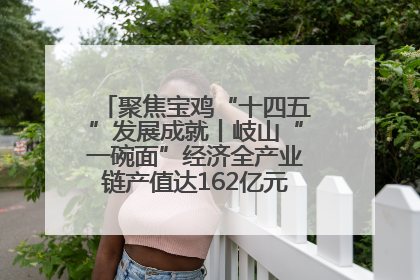 聚焦宝鸡“十四五”发展成就丨岐山“一碗面”经济全产业链产值达162亿元 入选全国典型县
