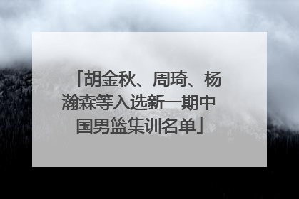 胡金秋、周琦、杨瀚森等入选新一期中国男篮集训名单