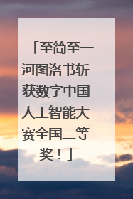 至简至一河图洛书斩获数字中国人工智能大赛全国二等奖！