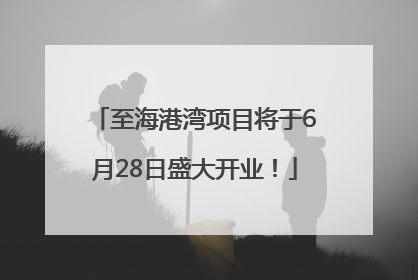 至海港湾项目将于6月28日盛大开业！