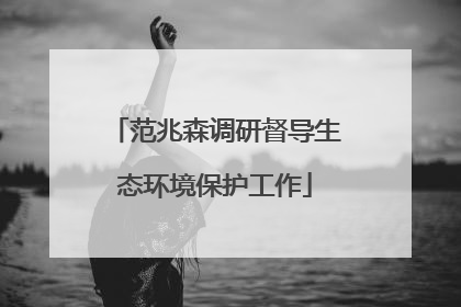 范兆森调研督导生态环境保护工作