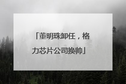 董明珠卸任，格力芯片公司换帅