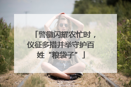 警徽闪耀农忙时，仪征多措并举守护百姓“粮袋子”