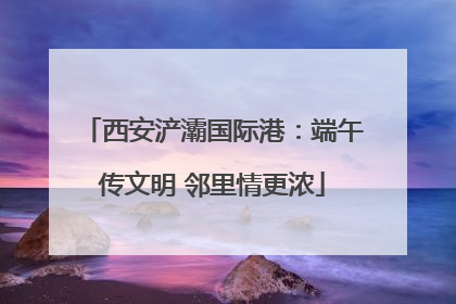 西安浐灞国际港：端午传文明 邻里情更浓