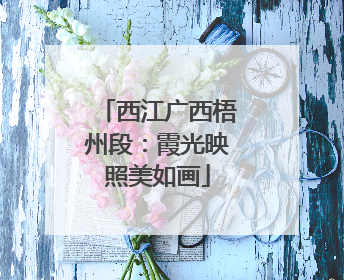 西江广西梧州段：霞光映照美如画