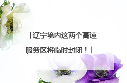 辽宁境内这两个高速服务区将临时封闭！