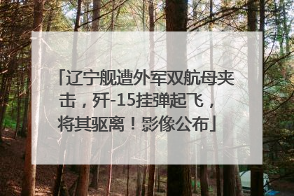 辽宁舰遭外军双航母夹击，歼-15挂弹起飞，将其驱离！影像公布