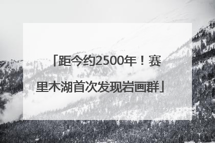 距今约2500年！赛里木湖首次发现岩画群