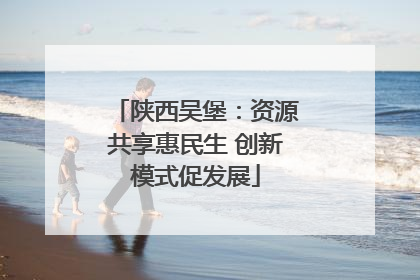 陕西吴堡：资源共享惠民生 创新模式促发展