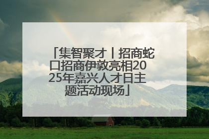 集智聚才丨招商蛇口招商伊敦亮相2025年嘉兴人才日主题活动现场